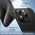 thumbnail image 4 of JETech Ultra Slim (0.35mm Thin) Case for iPhone 15 Pro Max 6.7-Inch, Camera Lens Cover, Lightweight Matte Finish PP Hard Minimalist Case, Support Wireless Charging (Black Titanium), 4 of 6