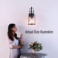 thumbnail image 2 of The Lighting Store Belinda Antique Black Finish Rustic Wall Sconce Lantern, 2 of 5