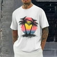 thumbnail image 2 of UVEASISHA Big and Tall Beach T Shirts for Men Tropical Palm Tree Graphic Tees Summer Short Sleeve Crewneck Hawaiian Shirt Loose Fit Casual Vacation Tshirt White XXL, 2 of 6