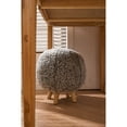 thumbnail image 4 of Contemporary Upholstered Vanity Chair Ottoman Grey, 4 of 5