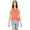 Orange, variant on Women's Sleeveless Textured Knit Tank Top- Small, Gray