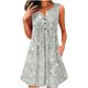 thumbnail image 1 of Puntoco Vestidos Mujer Verano Diseño De Verano Vestido Casual Gradual Sin Mangas Cuello V-Cuello Vestido Largo, 1 of 4