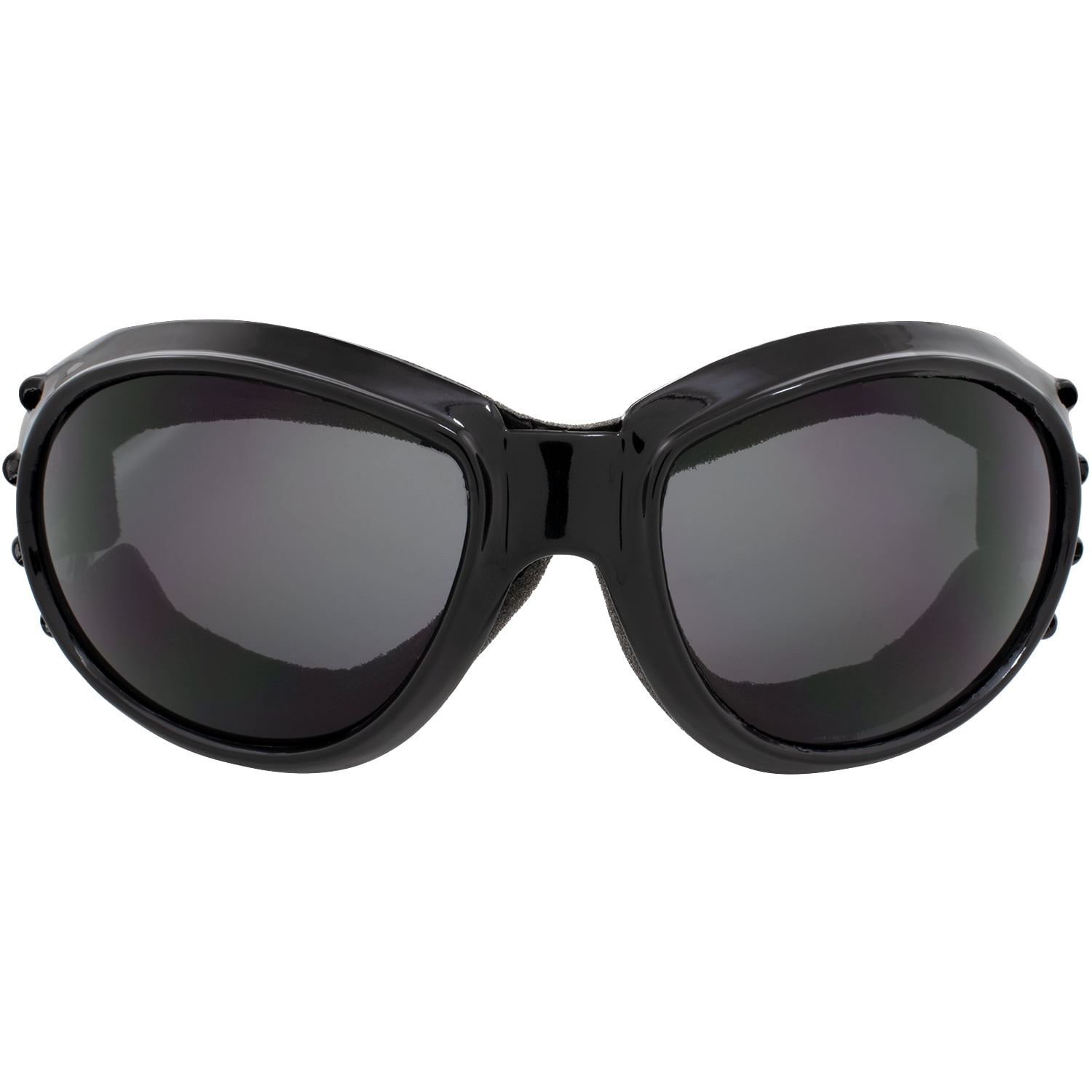 Birdz Eyewear Eagle Motorcycle Goggles Black Frame/Polarised Smoke Lens 