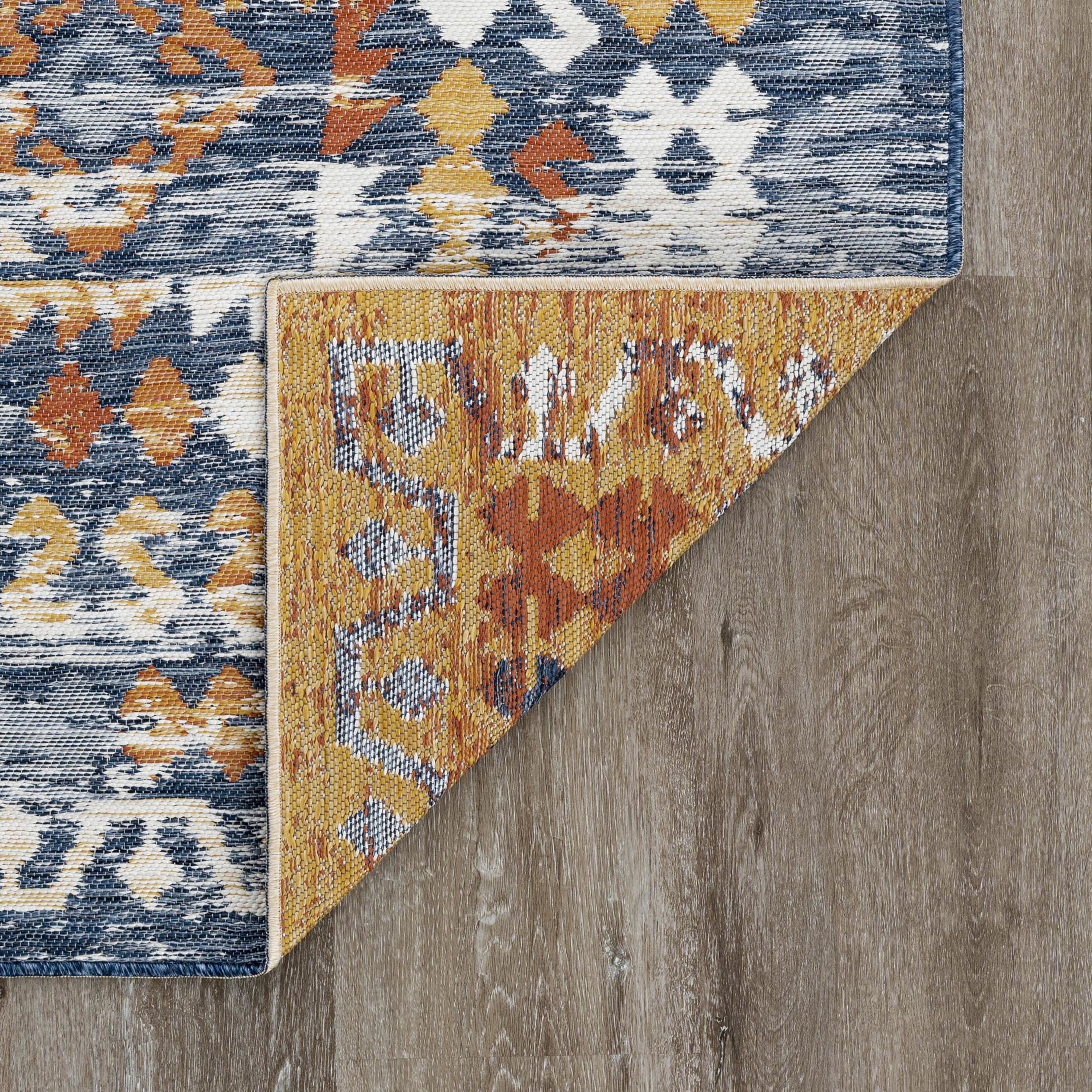 2x3 Water Resistant, Small Indoor Outdoor Rugs for Patios, Front Door Entry, Entryway, Deck, Porch, Balcony | Outside Area Rug for Patio | Multi-Color, Moroccan | Size: 2' x 3'