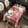 thumbnail image 6 of Pioneer Flower Floral Print Pattern Rectangle Tablecloth 60"x120",Waterproof Polyester Rectangle Table Cloth, Wipeable Spillproof Polyester Tablecloth for Dining, Camping, Indoor and Outdoor, 6 of 6
