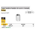 thumbnail image 1 of Cople acero, cuerda 1/4 NPT, Pretul Pretul Cople acero, cuerda 1/4 NPT, Pretul, 1 of 1