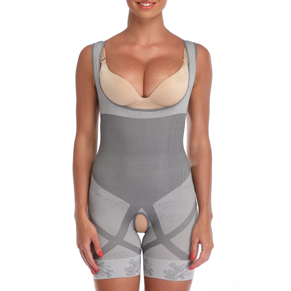Ekouaer Womens Underbust Shapewear Tank Tops Waist Cincher Tummy Control Compression Vest Invisible Body Shaper Tops S-XXXL