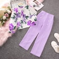 Baby Girl Outfits 2 Pcs Long Sleeve Floral Tops Pants Set Joggers Cute