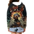 thumbnail image 5 of chaqlin Dachshund Hoodies for Girls Boys Size 14-16 Dog Full-Zip Hoodie Sweatshirt Kids Long Sleeve Hooded Jacket Causal Zipper Sport Coat with Pockets, 5 of 6