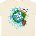 thumbnail image 4 of Inktastic Earth Day Peace Love Earth with Turtle and Waves Boys or Girls Toddler T-Shirt, 4 of 5