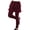 Dark Red, variant on Maxcozy Girl Kids Fake Two-Piece Leggings Toddler Ruffle Skirt Solid Long Pants