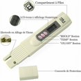 thumbnail image 4 of Medidor LCD TDS-3 para probador de calidad de agua potable Prueba digital de temperatura PPM Analizador de medidor de pluma para medir agua potable, hidroponía, acuario, piscina y spa, 4 of 5
