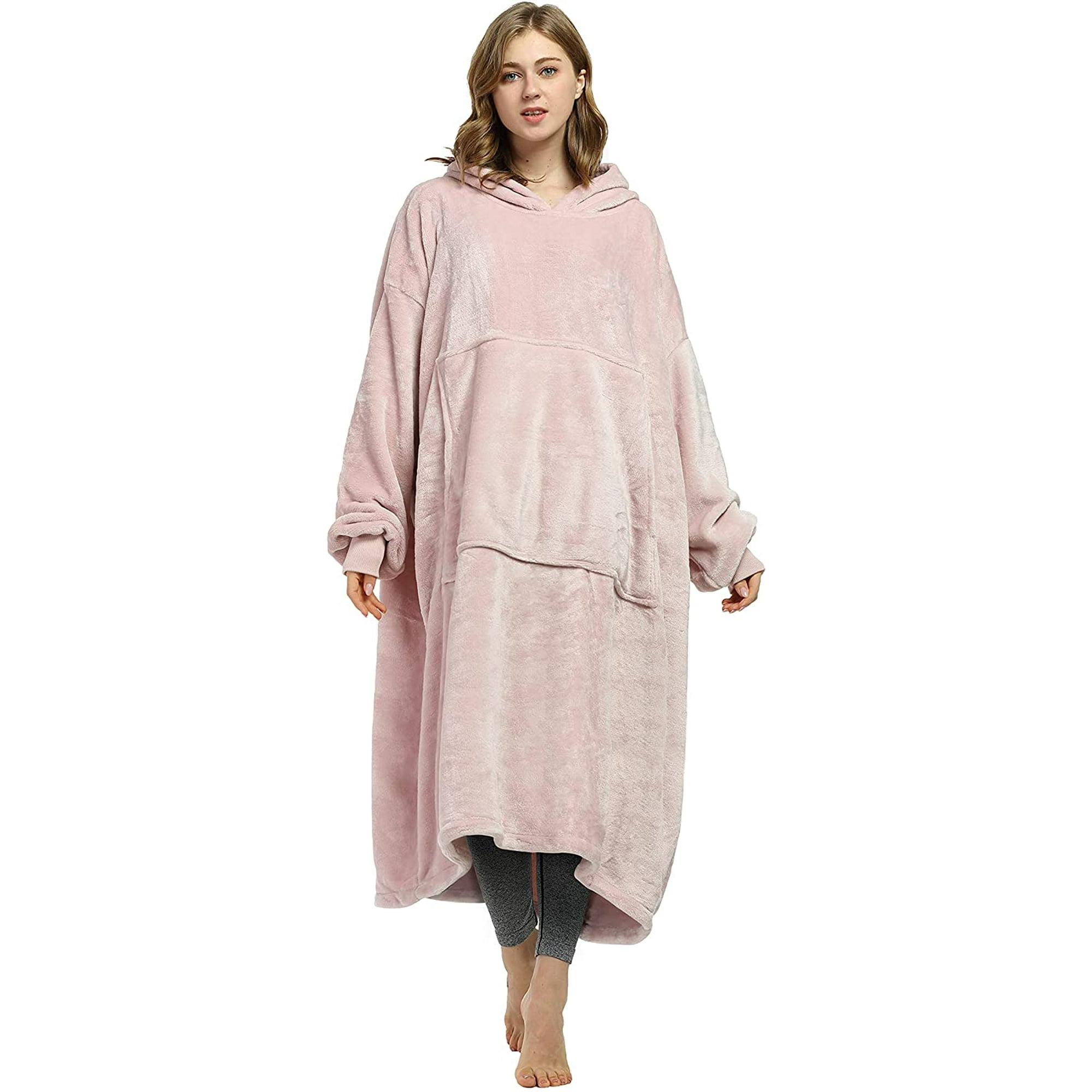 HHHC Oversized Blanket Hoodie Sweatshirt Giant Fleece Pullover with Large Front Pocket Super Soft Warm Comfortable for Adults Men Women Teenagers Kids Wife Girlfriend Extra Long Walmart