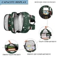 thumbnail image 3 of FORMRS Unisex School Backpack 17" Student Travel Bag with Laptop Compartment, Christmas Santa Hats, 3 of 7