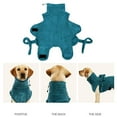 thumbnail image 2 of AOOOWER Fast Drying Dog Bath Gown Microfibre Pet Bathrobe Soft Bath Towel for Dog and Cats Shower Grooming Use, 2 of 15