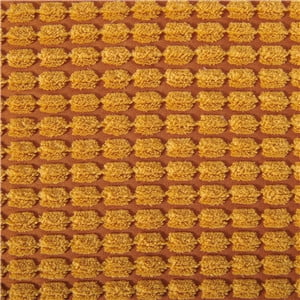 Soft Corduroy Corn Striped Velvet Series Decorative Throw Pillow, 20" x 20", Orange, 2 Pack