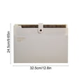 thumbnail image 3 of 12 Pocket Accordion File Folder | Expandable Document Organizer with Snap Closure | Large Capacity Plastic Folder for A4 Paper Storage | Home Office School Organization for Bills Receipts Homework, 3 of 6