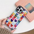 thumbnail image 3 of Daub Loving Heart Multi Color Bumper Phone Case for iPhone 13 Pro Max Women Cellphone Protective Cover Fashion Cases for iPhone 13ProMax 6.7", 3 of 5