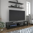Mainstays Parsons TV Stand for TVs up to 65", Black Oak