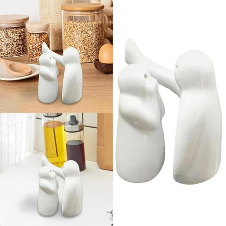 

Pepper Shakers Ceramic Seasoning Jars Mini Sugar Dispenser Multipurpose Condiment Jars Decorative Cute Canisters Clearance Sale