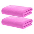 thumbnail image 6 of Hvmvliv Hand Towels 2-Pack Superfine Fiber Bath Towel Thinner & Softer Than Ordinary Towels, 3X Faster Drying, Super Absorbent & Non-Shedding, Multipurpose for Home, Travel, Yoga and Swimming Pink, 6 of 6