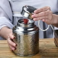 landege Stainless Steel Tea Canister Portable Tea Canister Airtight Tea Canister Loose Leaf Tea