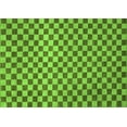 thumbnail image 1 of Ahgly Company Indoor Rectangle Checkered Green Modern Area Rugs, 5' x 8', 1 of 4