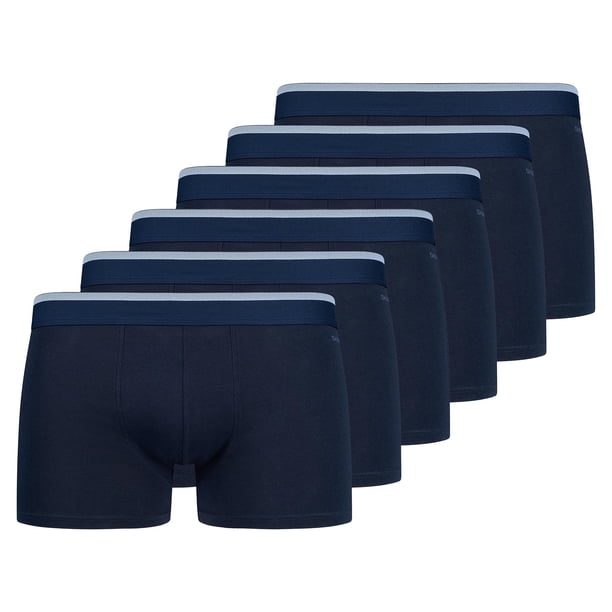 SKINY Calzoncillos bóxer para hombre, paquete de 6 - Pantalones Algodón Multipack, ropa interior, pantalones, unicolor Azul M (Medium)