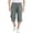 Gray, variant on Boys Girls Cotton Linen Capri Pants Elastic Waist Wide Legs Capris with Pockets Loose Workout Copped Pants