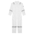 thumbnail image 4 of Sxiwei Men's Lightweight Work Coveralls Cotton Reflective Safety Mechanics Jumpsuits Workwear White 6XL/200, 4 of 10