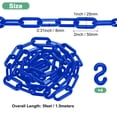 thumbnail image 3 of Cadena de Barreras de Plástico Uxcell, Cadena de Seguridad Plástica Impermeable de 5 pies de Longitud con Hebilla en Forma de S, 3 of 7