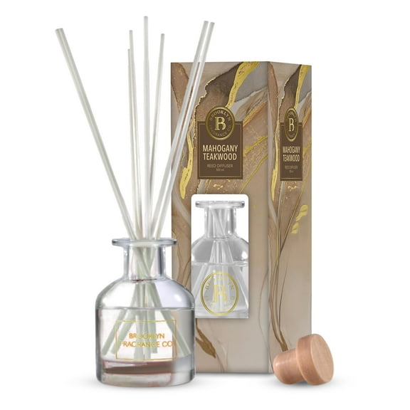 100ml Aroma Diffuser Brooklyn Fragrance Co - Marble - Mahagony Teakwood