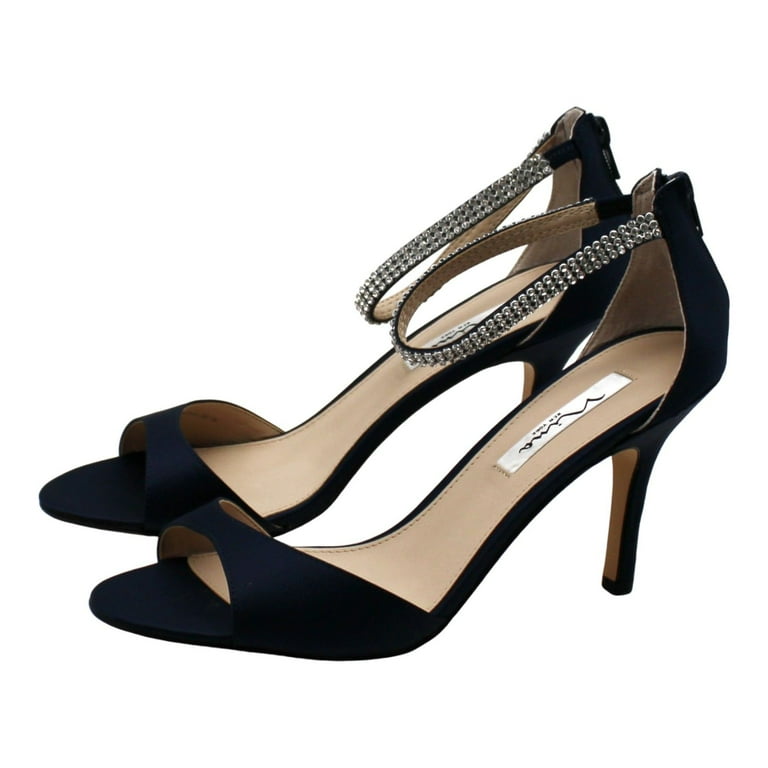 Nina Volanda Rhinestone Evening Ankle Strap Sandals