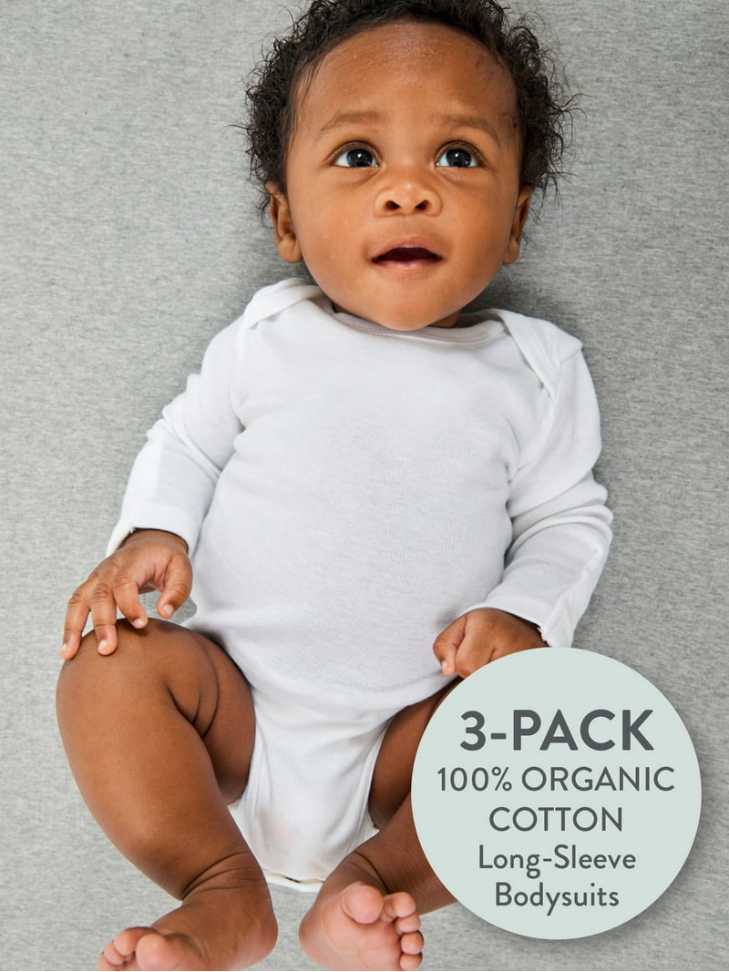 Honest Baby Clothing Organic Cotton Long Sleeve Bodysuits