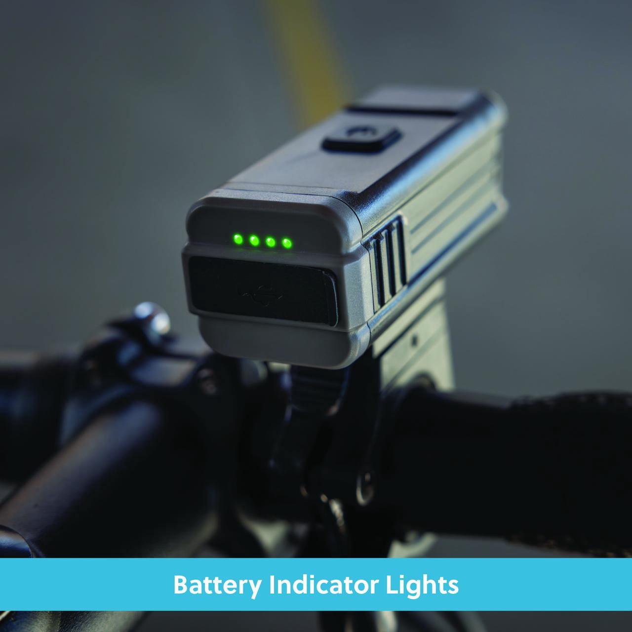 Concord 300 Lumen Rechargeable LED Bike Light with USB Charge
