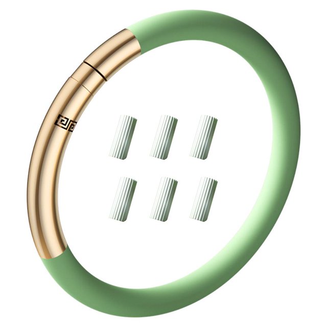 Pulsera repelente de mosquitos Pulsera magnética antimosquitos con aceite esencial con 6 varillas de repuesto para niños, adultos, viajes en interiores y exteriores
