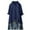 Navy, variant on Pincandy Women Button Down Linen Shirts Solid Summer Casual Blouses Ruffle Hem Flowy Tops Trendy Ladies Going Out Clothes 2025