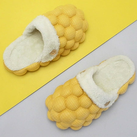 

Lychee Bubble Slippers Slip-on Plush Home Slippers Comfortable Memory Foam Slippers Lychee Cloud Slide Slippers Thick Bottom Slippers