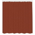 thumbnail image 3 of Ambesonne Vintage Shower Curtain, Southeastern Floral Motifs, 69"Wx84"L, Maroon Brown Orange, 3 of 3