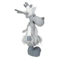 thumbnail image 4 of Northlight Standing Moose with Knitted Sweater Christmas Decoration - 12.5" - Gray and White, 4 of 5