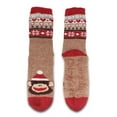 thumbnail image 4 of BambooMN Women's Animal Double Layer Extra Thick Non-Slip Crew Socks - Monkey (Style 07) - 1 Pair, 4 of 4