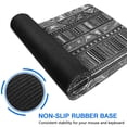 thumbnail image 6 of Long Mouse Pads for Desk,Black Geometric Striped Pattern Desk Mats on Top Of Desks, Desk Mouse Pad Extra Large with 3mm Non-Slip Base and Stitched Edge for Gaming,Office,Work,Home 31.5"x11.8", 6 of 6