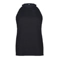 thumbnail image 4 of Pompotops Women's Tops Sexy Hollow Halter Round Neck Vest Solid Color Sleeveless Tops, 4 of 7