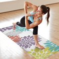 thumbnail image 6 of Yellow Floral and Petal Pattern Hot Yoga Mat Towel Non Slip for Hot Yoga - Quick-Drying Yoga Mat Cover with 4 Corner Pockets with Travel Bag - Hot Yoga Towel Non Slip 74"x26", 6 of 6