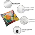 thumbnail image 4 of Acheng Body Pillow Cover Pillowcase Paint with Splatter Machine Washable with Zipper Soft Pillowcase Colorful Paint Splatter Full Body Pillow Cover for Bed Decor,Set of 2 White, 4 of 6