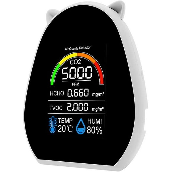 5 In 1 Air Quality Monitor, Multifunctional Co2 Tester
