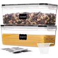 thumbnail image 1 of Recipientes herméticos para almacenar alimentos con tapas, juego de 2 piezas de 3,2 L, para organizar y almacenar la despensa de la cocina., 1 of 5