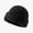 Black, variant on Distressed Beanie Hats for Women Ribbed Knit Skull Cap Warm Winter Cuffed Fisherman Docker Short Grunge Y2K Streetwear Headwear Gifts
