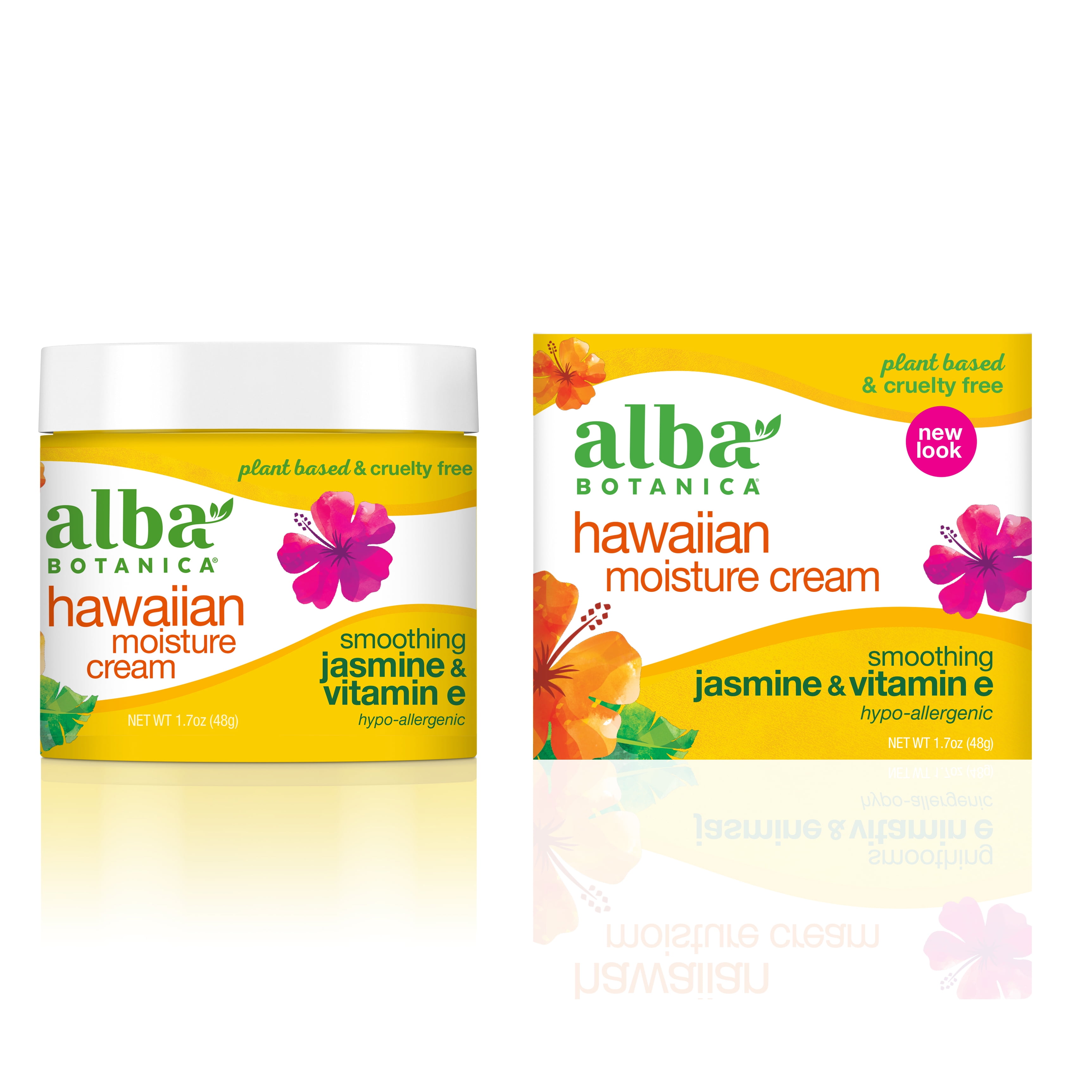 Alba Botanica Hawaiian Moisture Cream, Smoothing Jasmine & Vitamin E, 1.7 oz