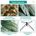thumbnail image 5 of Snowy Christmas Tree with Pampas Tips-Color:Snow Flocked,Size:4.5ft, 5 of 9
